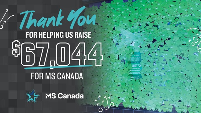 Thank you for helping us raise $67,044 for MS Canada